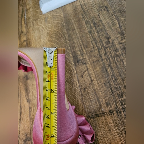 Pink Ruffle Women's Heels - Picture 6 of 6